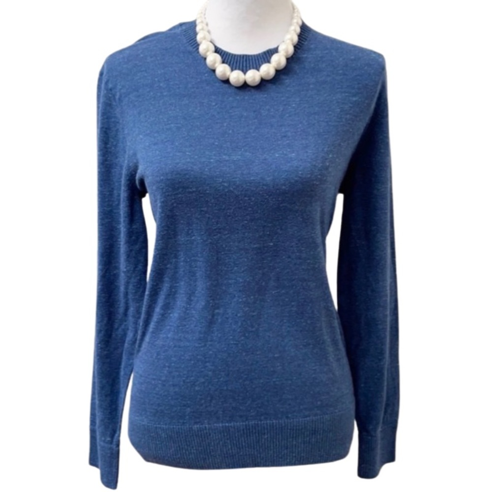 ELEGANT BLUE CREWNECK